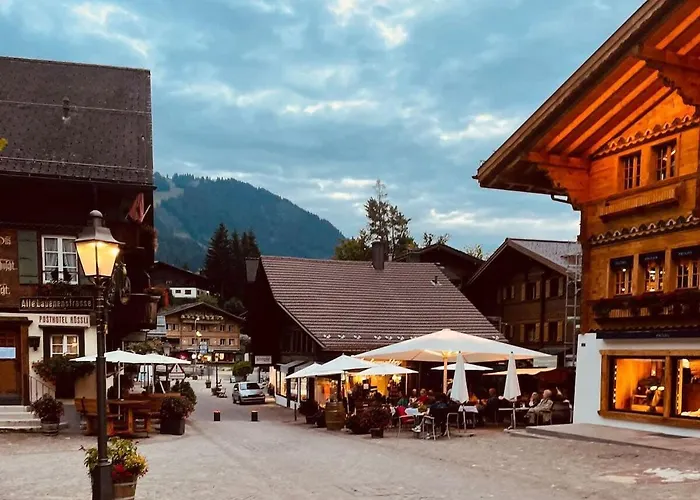 Lägenhet Charming Promenade Palace View 160m2 Gstaad